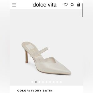 Dolce Vita Cream Pointed-Toe Heels